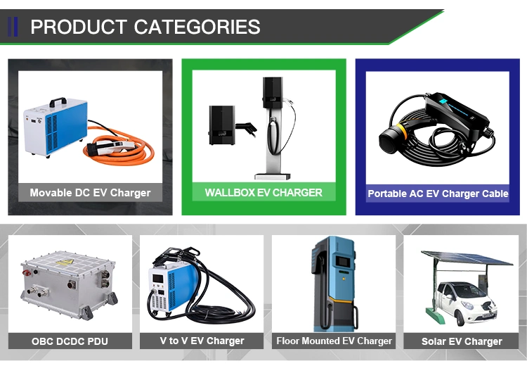 Movable 15kw 38A DC Fast CCS2 for Electric Car EV Charging Station Portable EV Charger