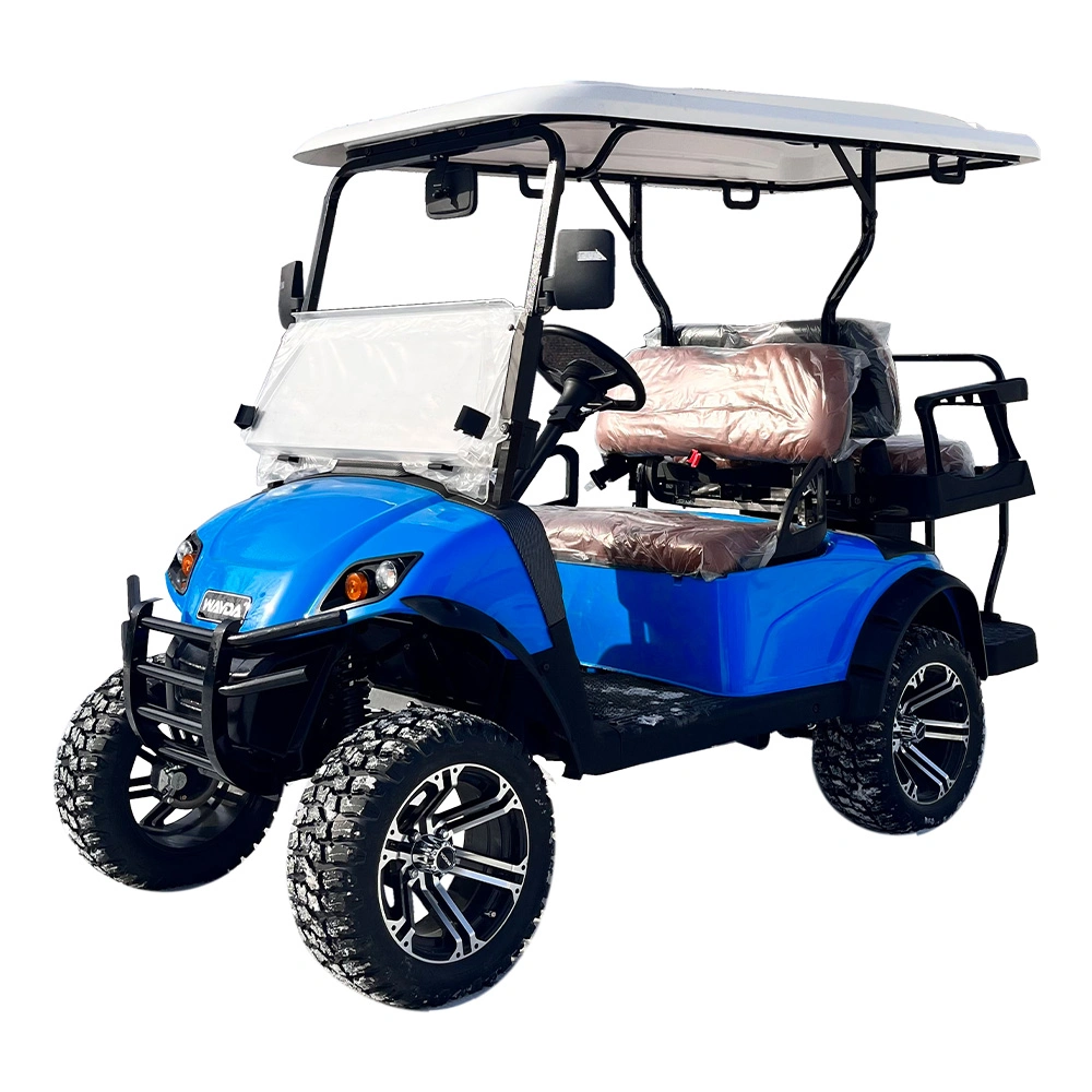 Hongchangda Electric Golf Cart 2+2 Seats 4 Wheels Club Car for Sighting with 48V 72V Fast Charger