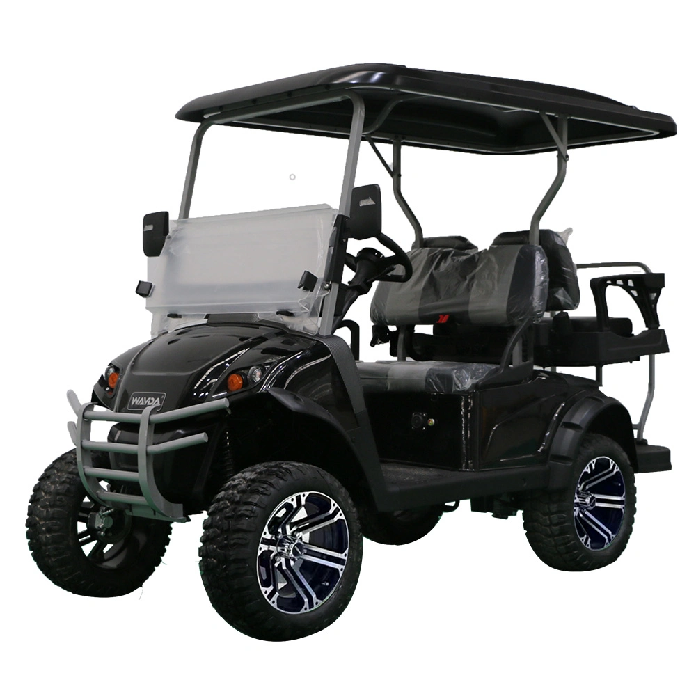 Hongchangda Electric Golf Cart 2+2 Seats 4 Wheels Club Car for Sighting with 48V 72V Fast Charger