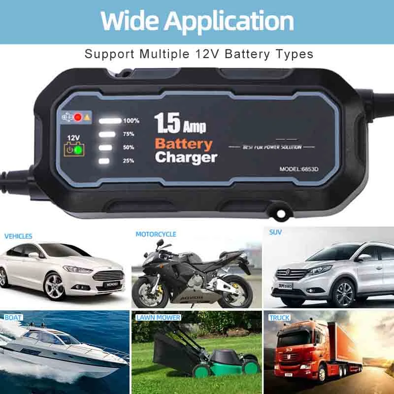 Car 12 Portable RC 12V 100ah 48 Volts Multi Mobility Scooter V Volt Auto Acid 24V LiFePO4 Adjustable Power EV Battery Charger