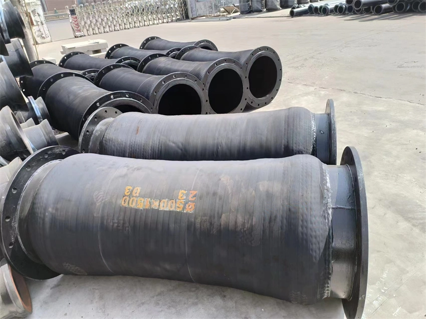 Mud Sand Suction and Sand Dredge Discharge Rubber Hose Connect with HDPE Pipe