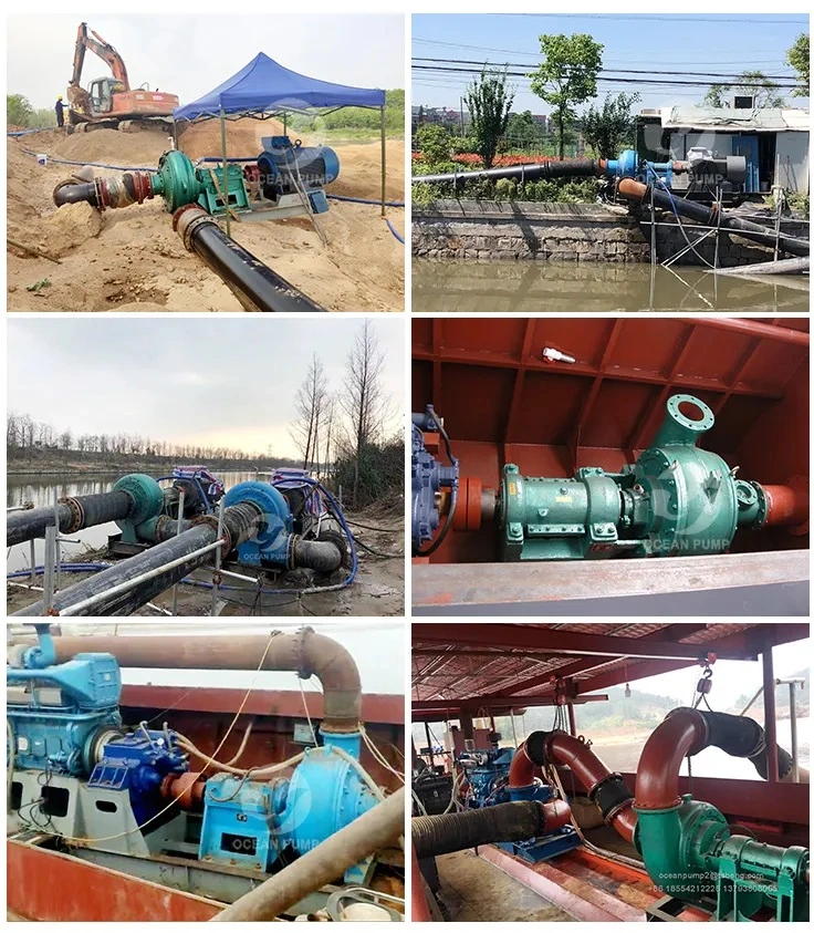 Heavy Duty Centrifutal Mining Sand Suction Dredge Pump Sand Suction Dredging Pump River Sand Suction Pump for Sale