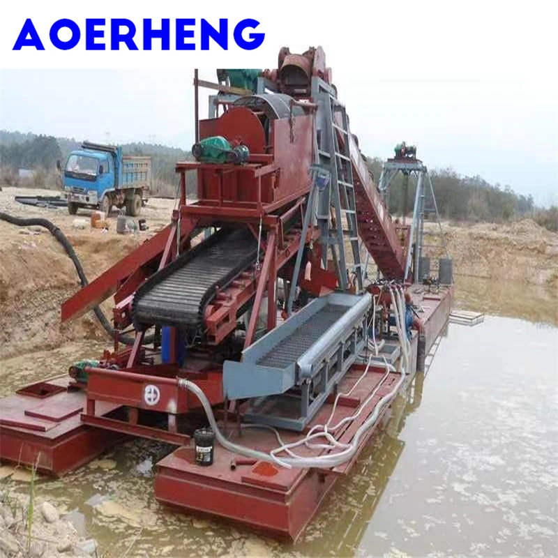 Capacity 100m3 Every Hour Gold Dredger for Recycling Gold From River