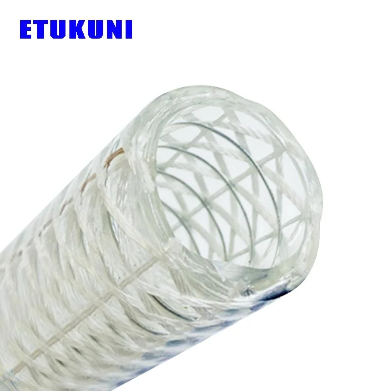 Acid and Alkali and Corrosion-Resistant China Made Stainless Steel Wire Polyester Reinforced PVC Vacuum Hose Pipe for Water Oil Powder Suction Discharge Conveyi