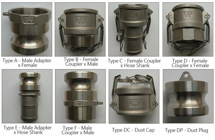 Hose Couplings Quick Connector Camlock Fittings