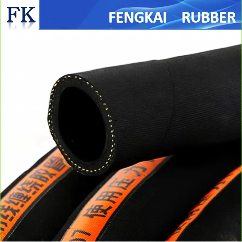 4 Inch 102mm ID Wrapped Surface Helix Steel Wire Reinforced Rubber Water Suction Hose