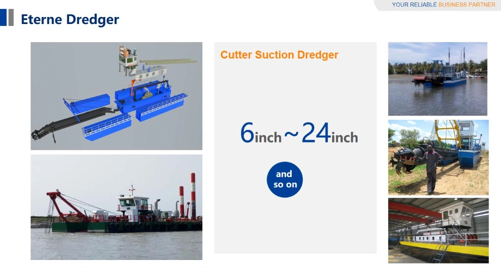 Diesel Engine Hydraulic Mud Cutting Suction Sand Dredging Equipment