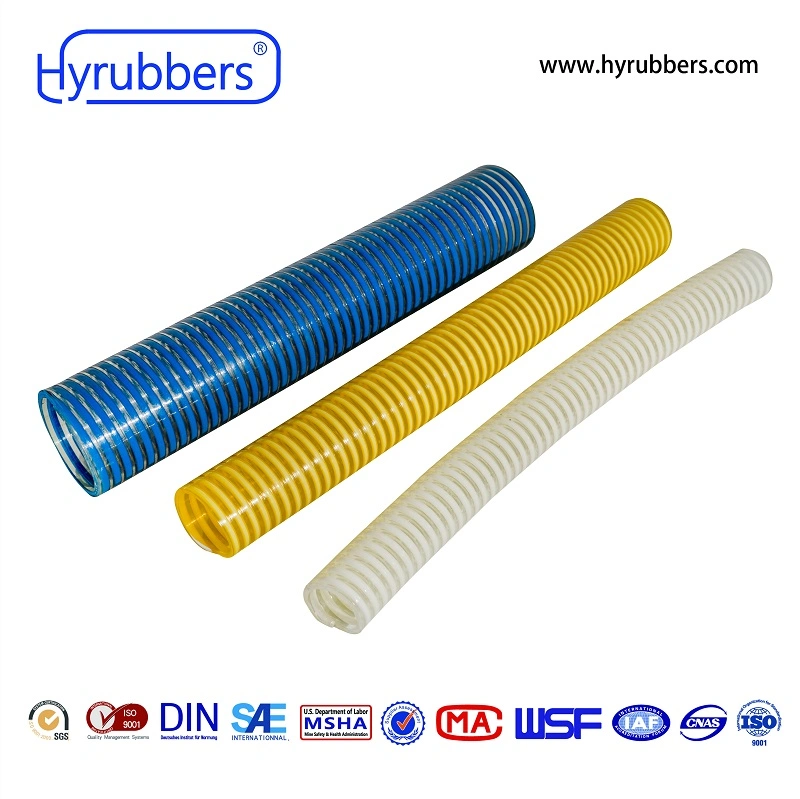 Abrasion Resistant Water Pump Hose Flexible PVC Suction Hose