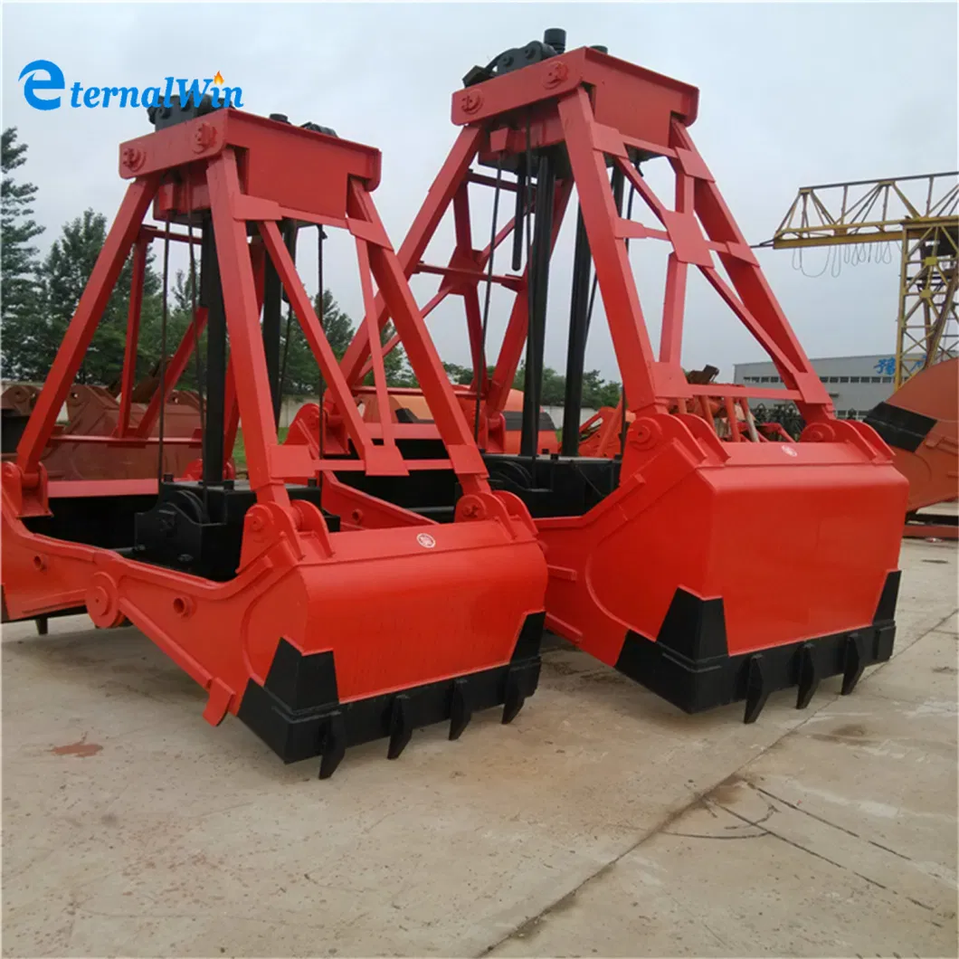 Workshop Double Girder Radio Remote Control Clamshell Grab Bucket Rotating Grapple