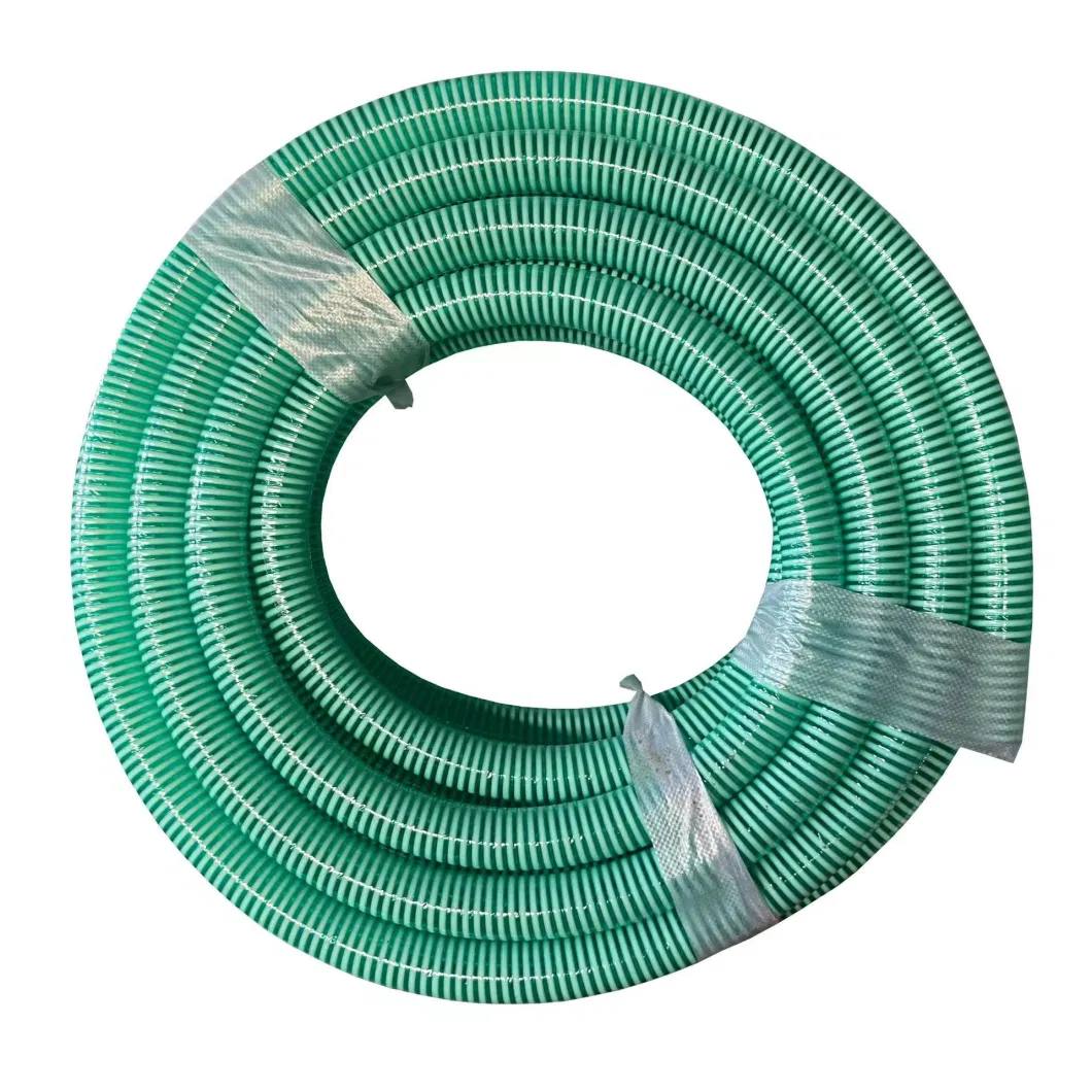 Transparent Flexible PVC Spiral Helix Fiber Braids Reinforced Suction Water Hose Pipe