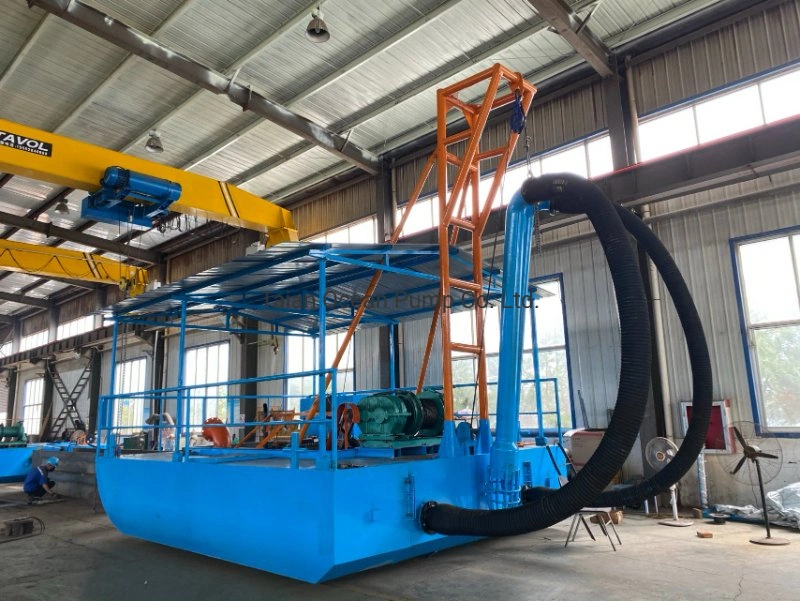 Small Scale River Sand Mining Equipment Sand Suction Dredger Ship Sand Pump Dredger Vessel with Discharge Pipe