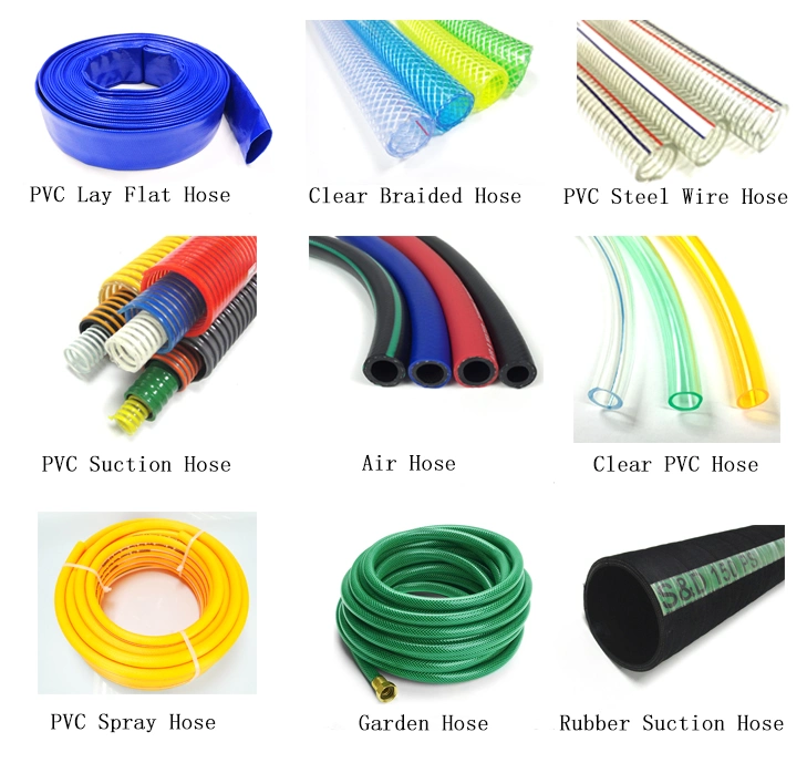 Helix Corrugated Clear PVC Polyester Reinforced Vacuum Suction Delivery Hose for Water Pump