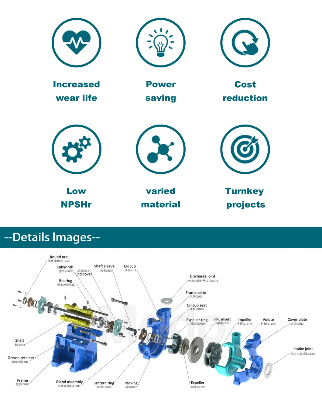 New Design Big Machine Slurry Pump to Pump Water with Hose for Gold Mining Pit