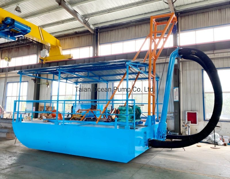 Small Scale River Sand Mining Equipment Sand Suction Dredger Ship Sand Pump Dredger Vessel with Discharge Pipe