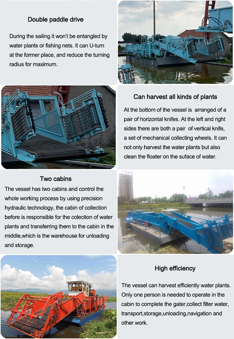 Full-Automatic Hydraulic Aquatic Weed Harvester