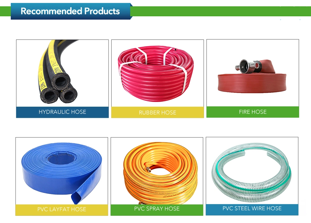 Factory Price Agriculture Farm TPU Layflat Polyurethane Reinforced Flexible Flat Water Hose