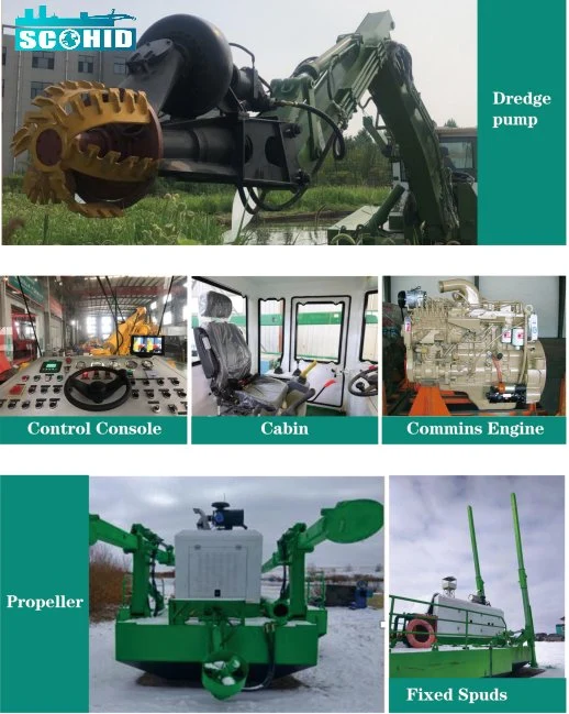 Self-Propelled Amphibious Dredger Mining Equipment for Mud Dredging in Wetland