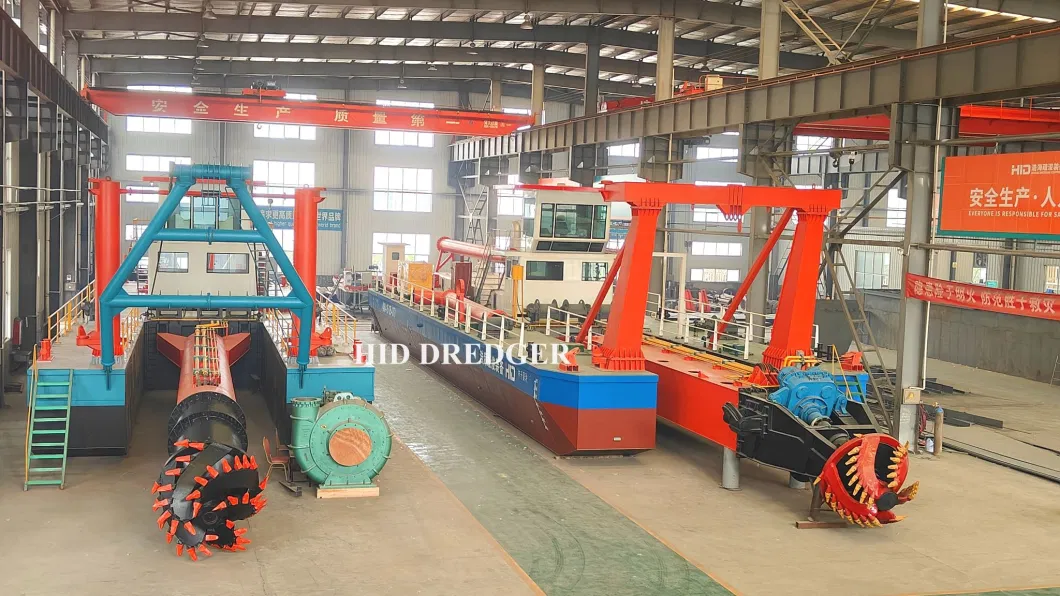 Mud Desilting Machine Gold Mining Equipment Backhoe Sand Dredger Boat Cutter Suction Dredger in Stock