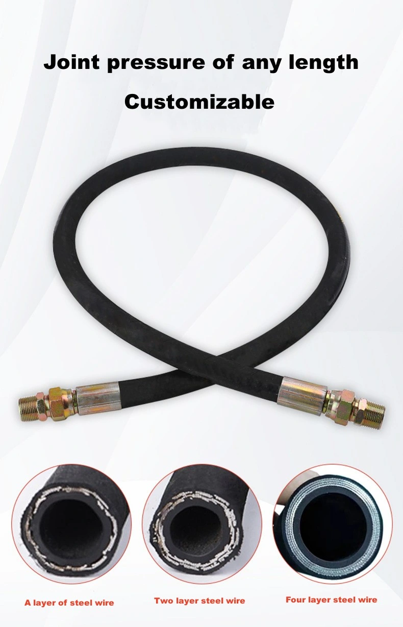 Hydraulic Hose 4sh Rubber Hose Assembly Male/Female Ends Fittings