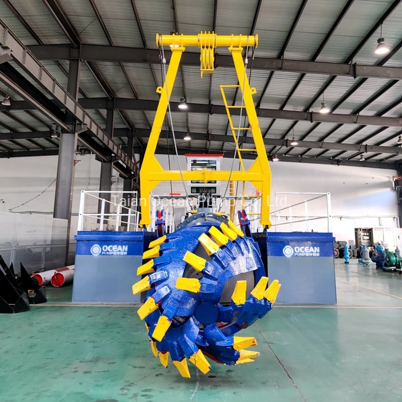 2500m Discharge Distance Mechanical Hydraulic Sand Pump Dredger Cutter Suction Dredger with High Pressure Water Pipe