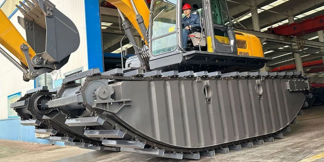 Floating Pontoon for Amphibious Excavator Swamp Buggy Excavator Hydraulic Dredging Excavators Equipment