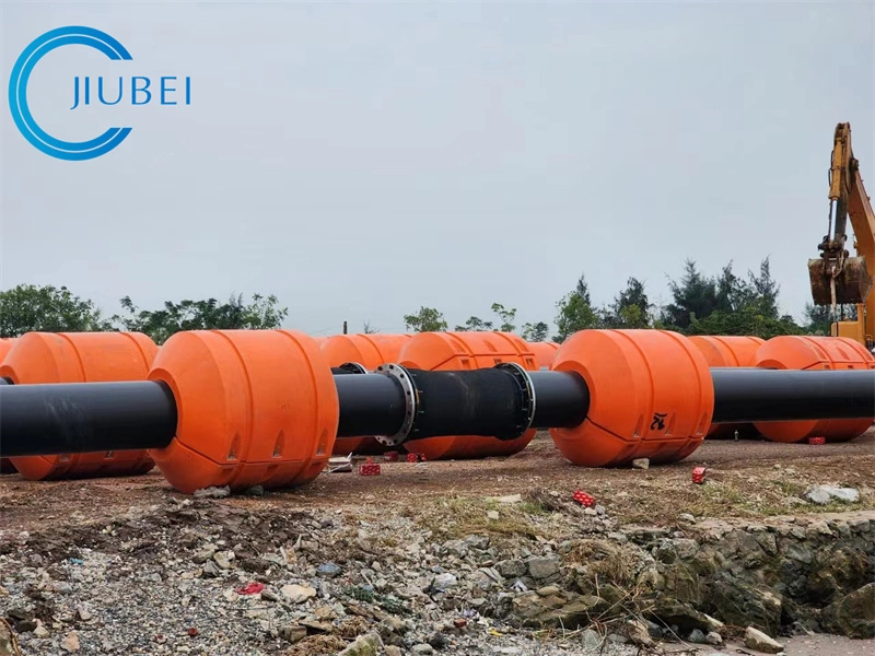 Customize HDPE Floating Pipes Tubes with Floaters for Dredging Project