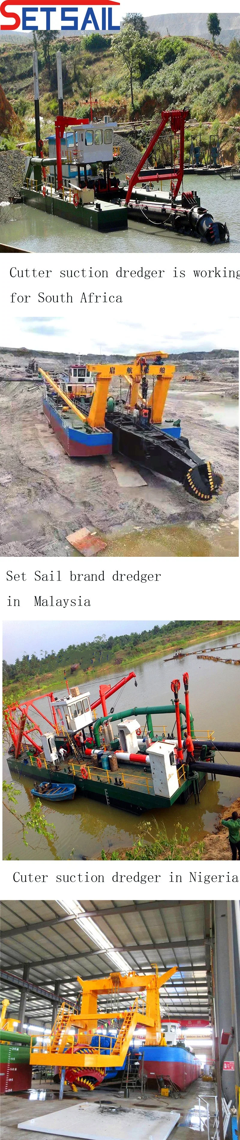 Low Failture Diesel Engine Cutter Suction Dredging Mud Equipment