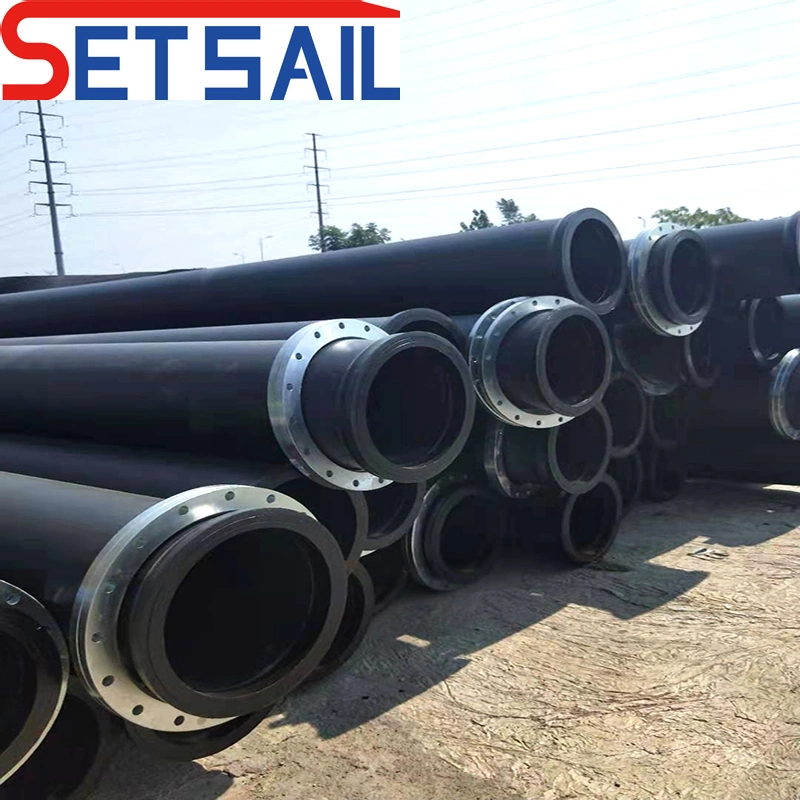 Dredger HDPE Discharge Pipe with Floating and Rubber Hose