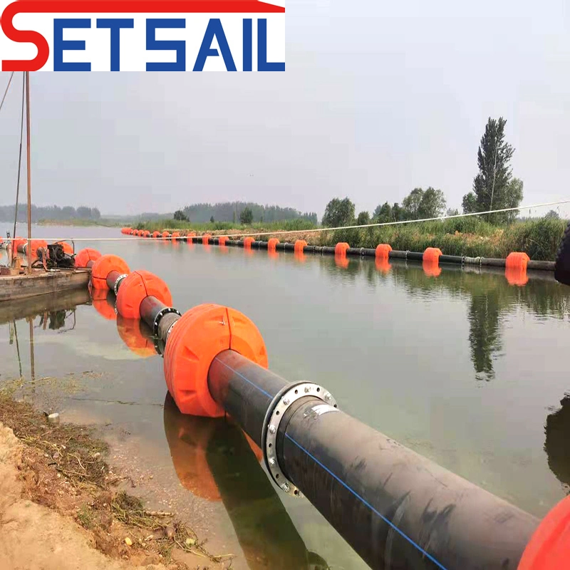 Dredger HDPE Discharge Pipe with Floating and Rubber Hose