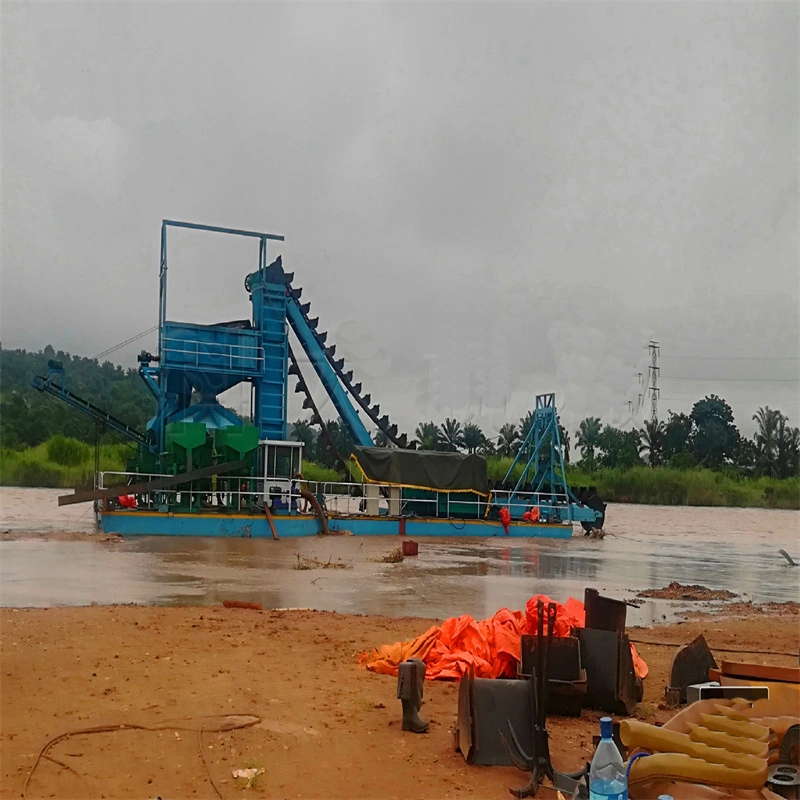 China Small Bucket Chain Sand Gold Dredger