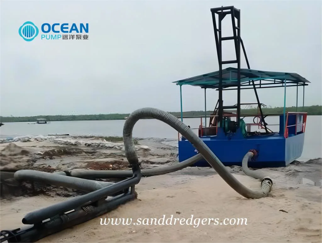 Ghana 8-Inch Submersible Drain Dredger Submersible Dredge Manufacturer Small Submersible Dredger with Big Flow