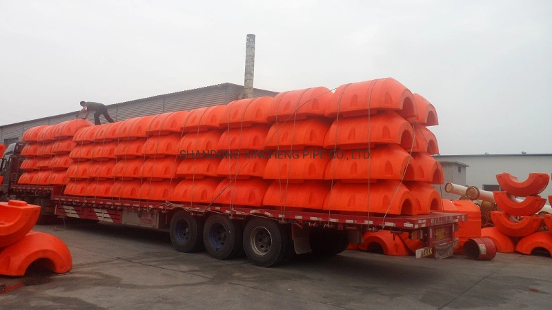 Plastic Dredging Pipe Floaters Pipe Floats with Rubber Strip