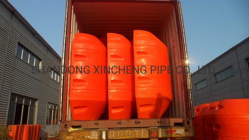 Plastic Dredging Pipe Floaters Pipe Floats with Rubber Strip