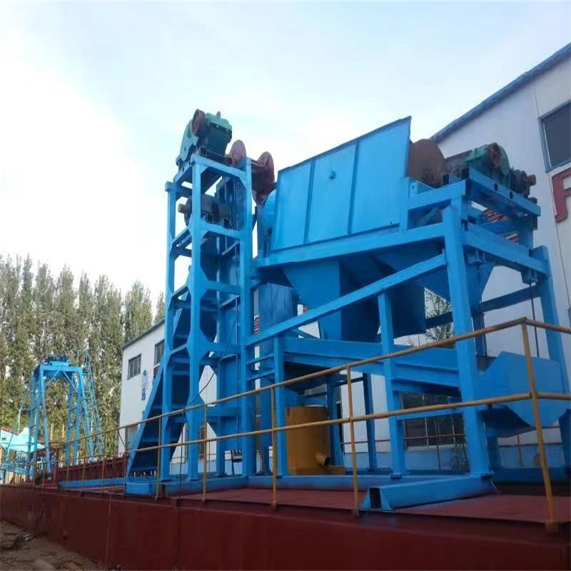 100t Capacity River Gold Mining Dredge with Drum Screen