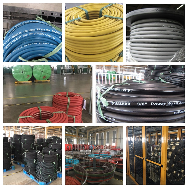 Wire Braided Rubber Petrol Diesel Fuel Transfer Hose Pipe with Oil Resistant