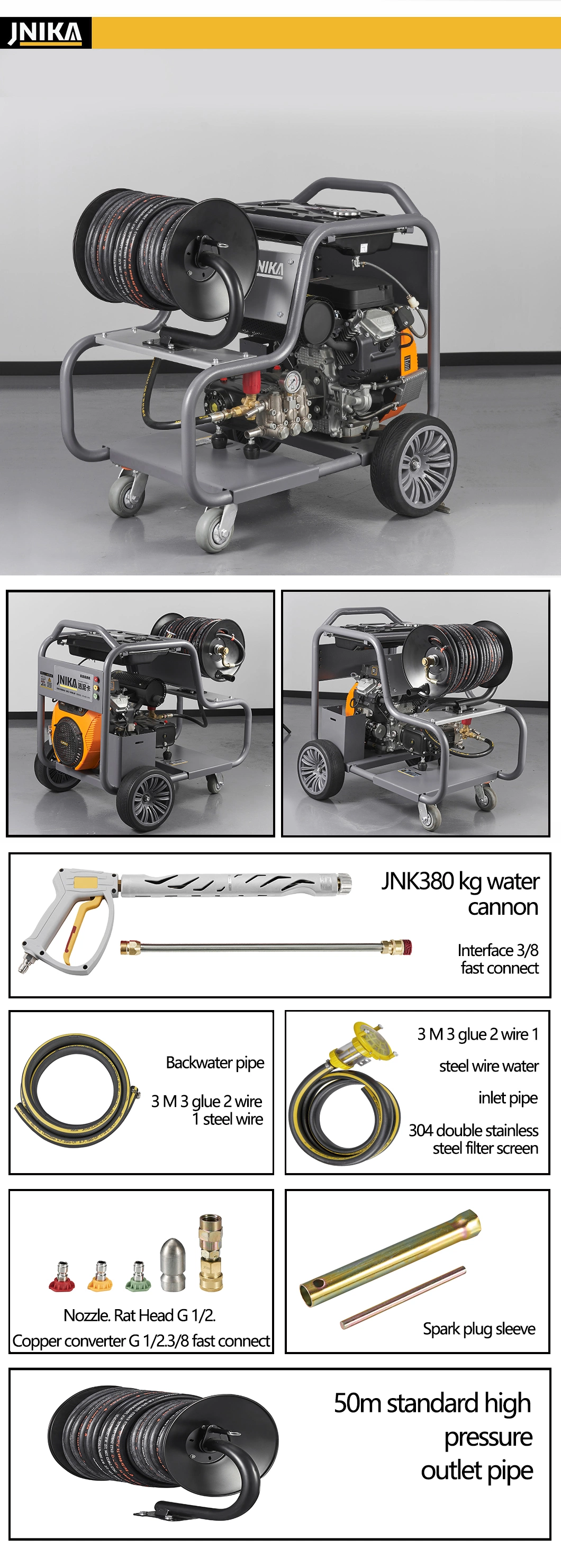 26HP Gasoline Pipe Dredge Machine Industrial Dredging Machine