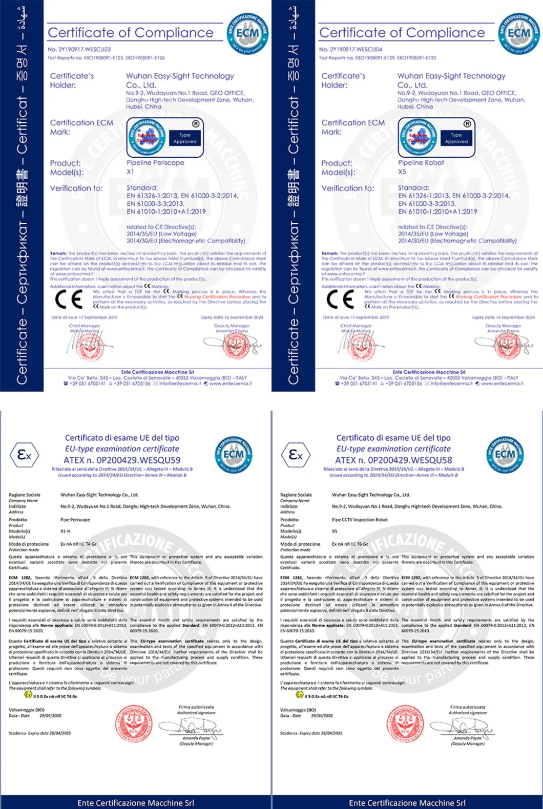 Underground Surveillance Camera Sewer Drain Pipe Inspection with Meter Counter and Sonde CCTV System