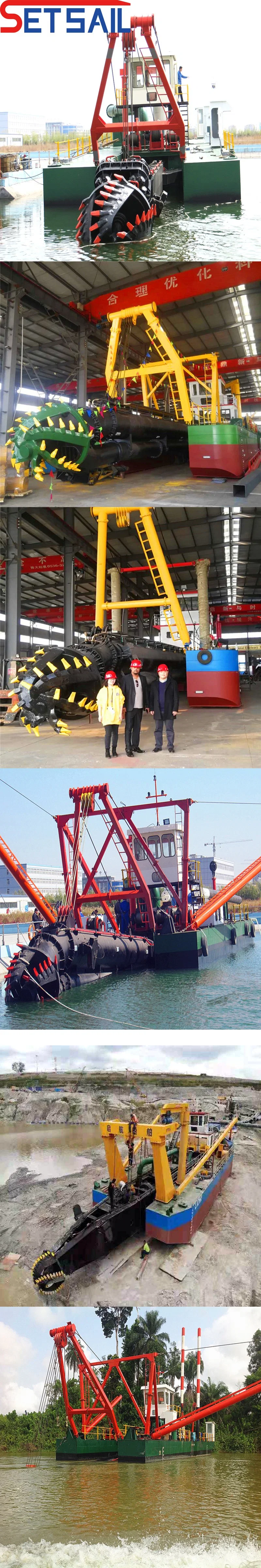 Low Failture Diesel Engine Cutter Suction Dredging Mud Equipment