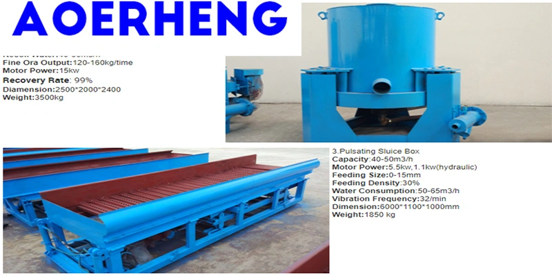 Automatic Bucket Chain River Gold Mining Dredger with Agitation Chute