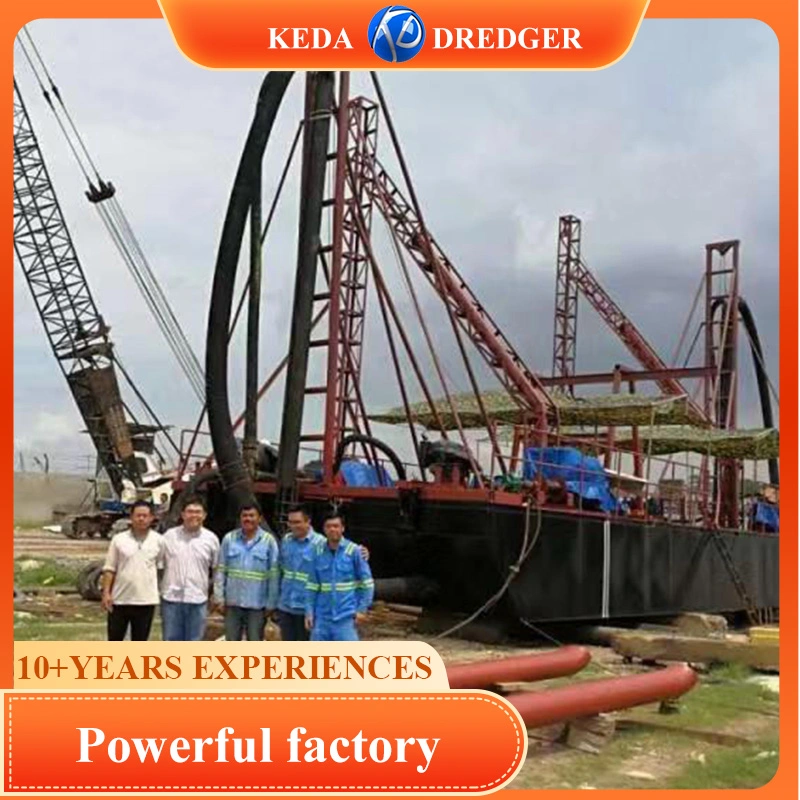 Keda Hydraulic Jet Sand Suction Dredger for River Sand Gold Dredging