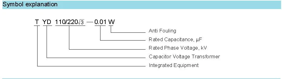 Tyd220 Series Type Capacitor Voltage Transformer