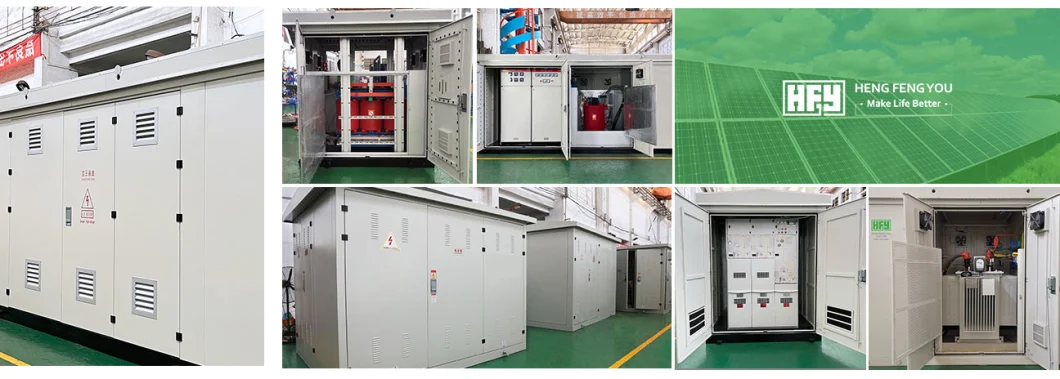 1250kVA 2000kVA 33/0.4kv Outdoor Compact Transformer Substation 33kv