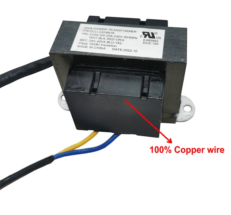 UL 120V 208V 240V 50/60Hz 24V 45va Ei Power Transformer