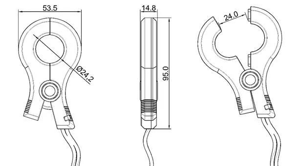 Xh-Sct-S24 Split Core CT Clip on Current Transformer 0.333V Output