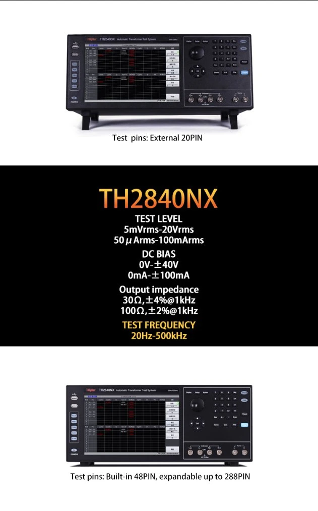 Tonghui Th2840ax with 20Hz-500kHz Automatic Transformer Test System