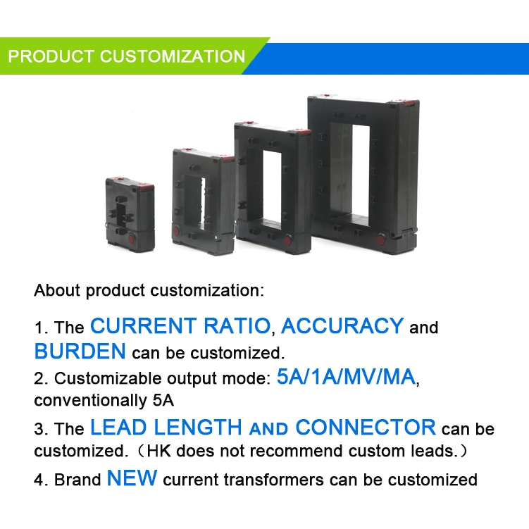 HK-58 750/1A Cl: 0.5 Heyi Asct Clamp on CT Rogowski Coil Split Core Current Transformers