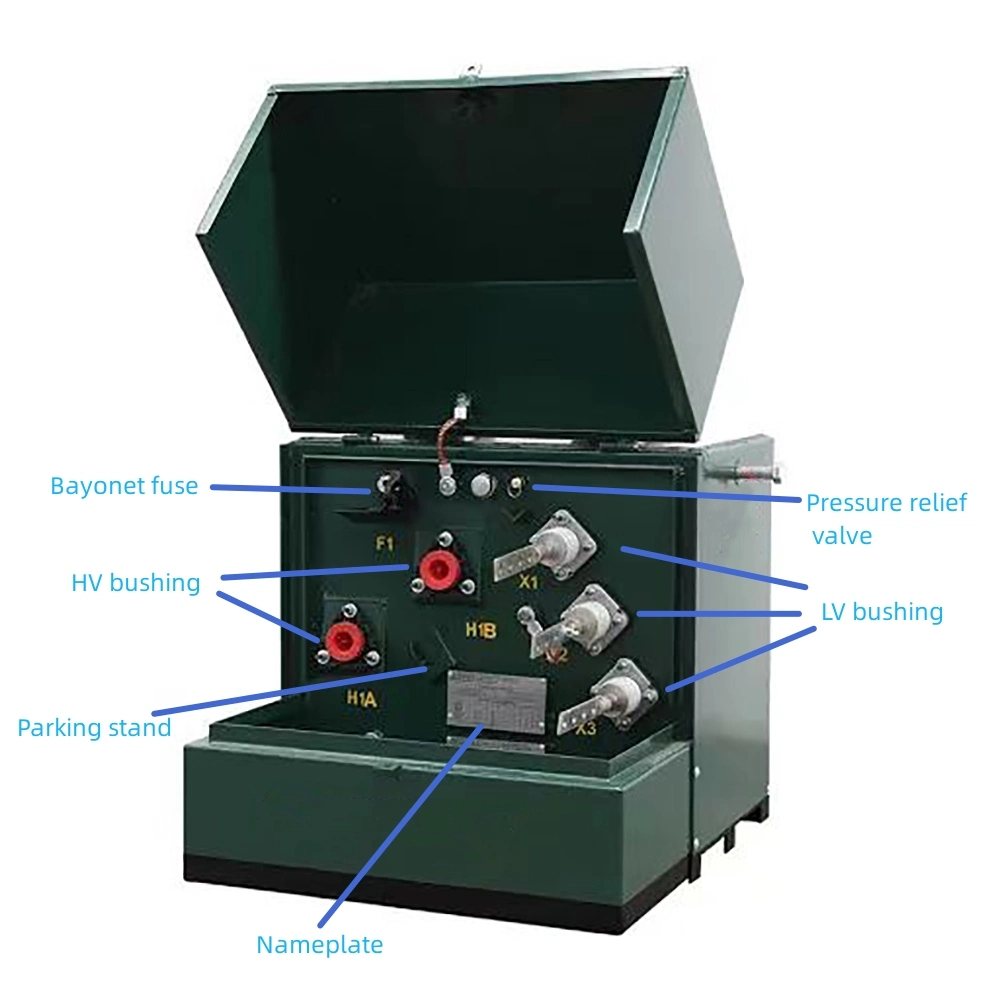 4160y/2400 Primary 240/120V Secondary Single Phase 125kVA Pad Mounted Transformer