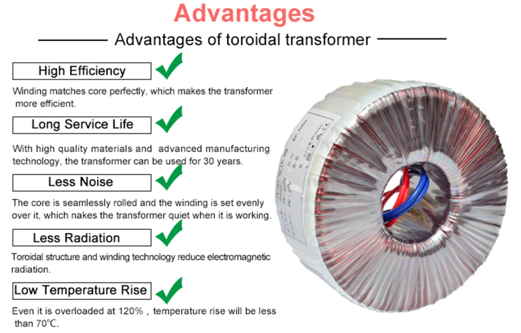 120V to 12V 1kw Toroidal Transformer