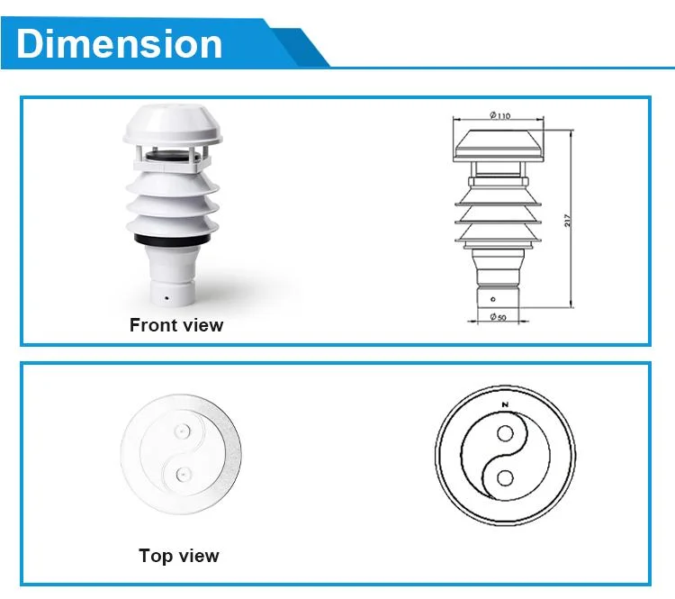 High Precision Compact RS485 Integrated Automatic Ultrasonic Weather Station for Environmental