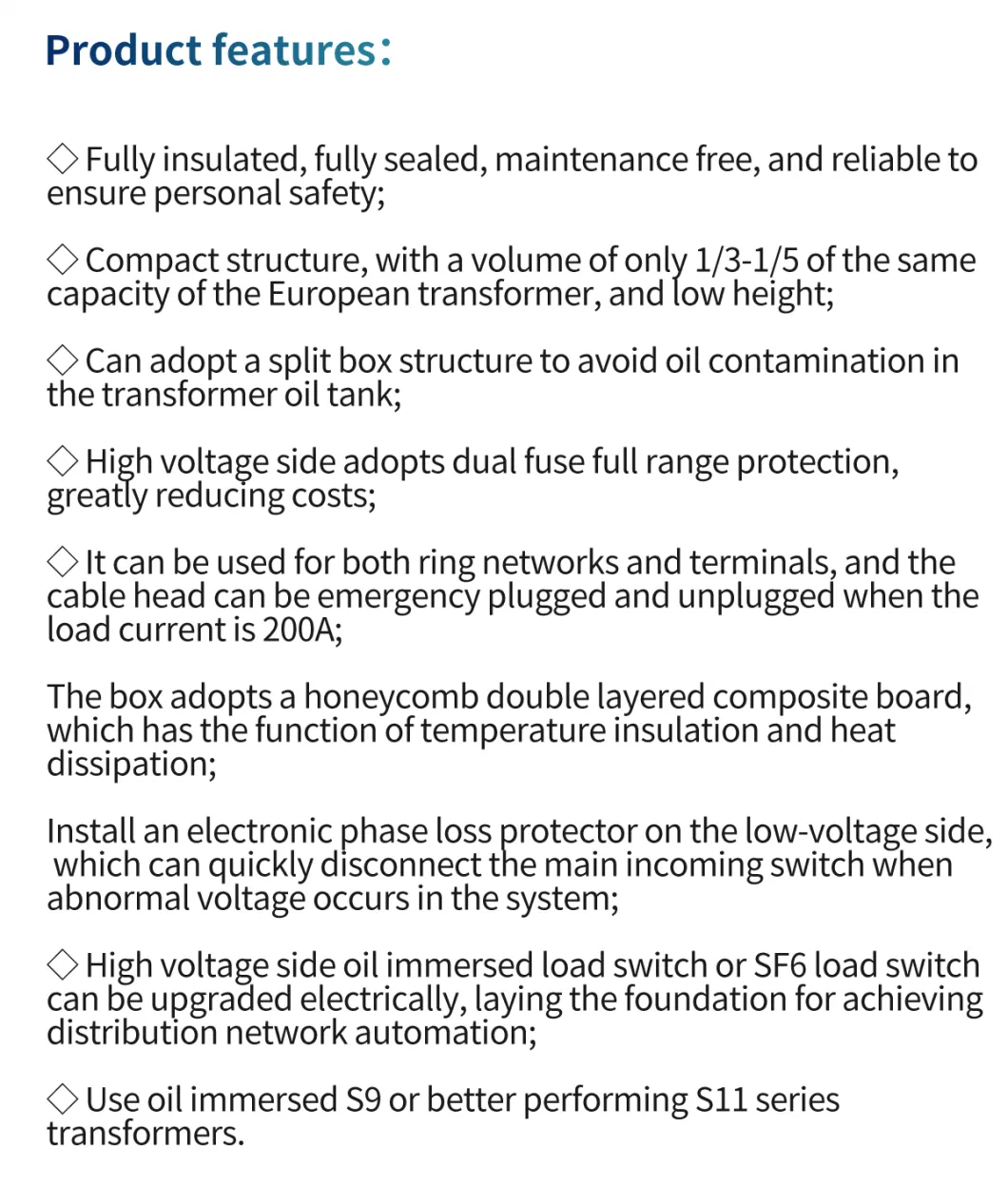 Customized Zgs Series 10kv Design Pad Mounted Transformer 630kVA Electric Substation Transformer